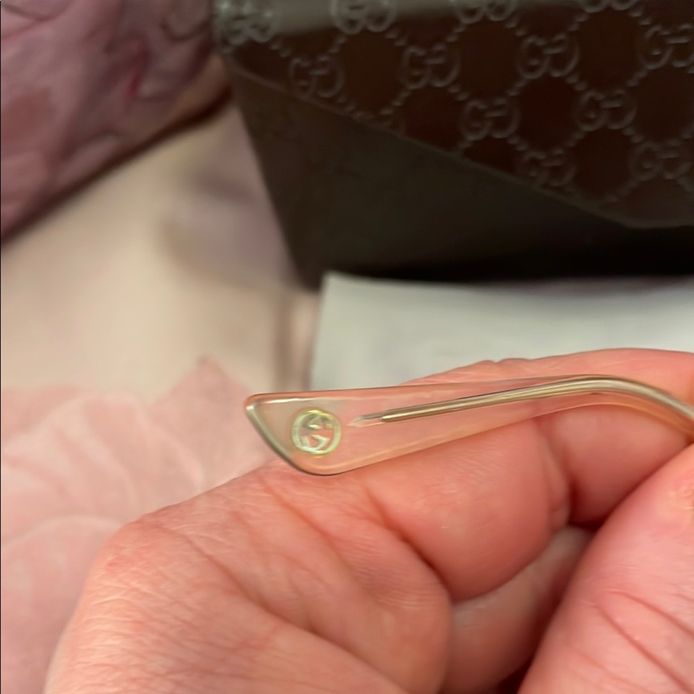 Gucci Black and Gold Designer Glasses - Picture 8 of 10